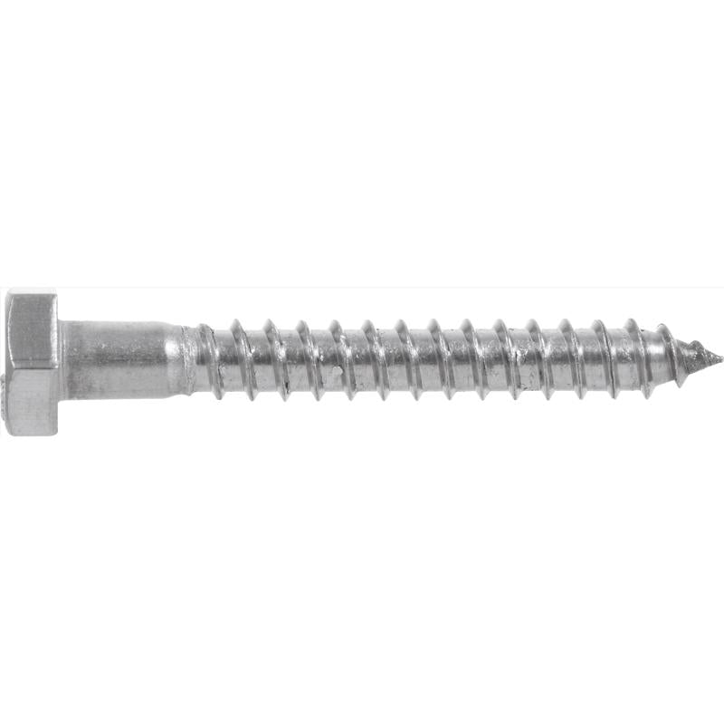 HILLMAN 1/2 in. X 5 in. L Hex Stainless Steel Lag Screw 25 pk