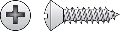 HILLMAN No. 12 Ga. X 2-1/2 in. L Phillips Oval Head Sheet Metal Screws 50 pk
