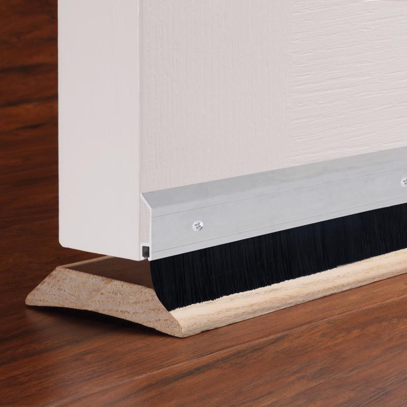 M-D Building Products Silver Aluminum Brush Sweep For Doors 36 in. L X 2.25 in.