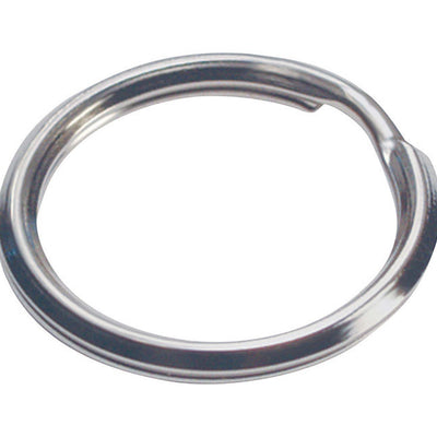 HILLMAN 3/4 in. D Tempered Steel Silver Split Rings/Cable Rings Key Ring
