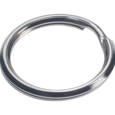 HILLMAN 1-1/2 in. D Tempered Steel Silver Split Rings/Cable Rings Key Ring