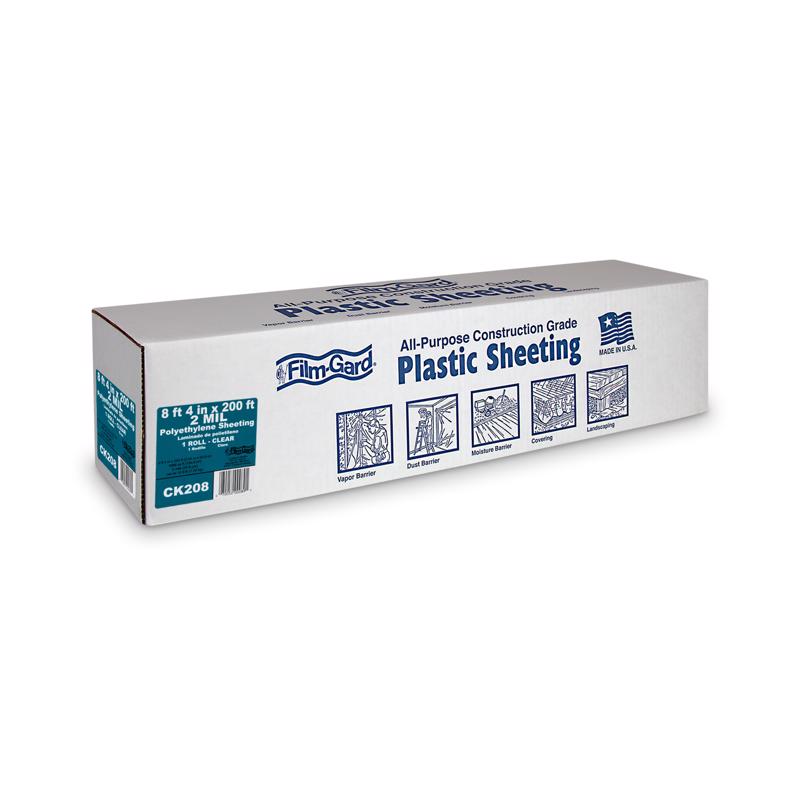 Film-Gard Plastic Sheeting 2 mil X 8.33 ft. W X 200 ft. L Polyethylene Clear