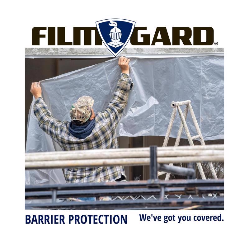 Film-Gard Plastic Sheeting 2 mil X 8.33 ft. W X 200 ft. L Polyethylene Clear