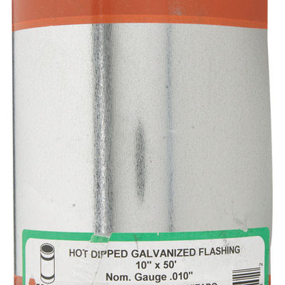 Amerimax 10 in. W X 50 ft. L Galvanized Steel Valley Flashing Silver