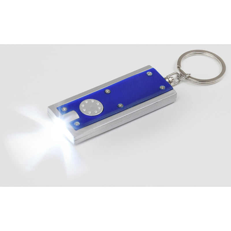 HILLMAN 1 in. D Plastic Assorted LED Light/Split Ring Keychain