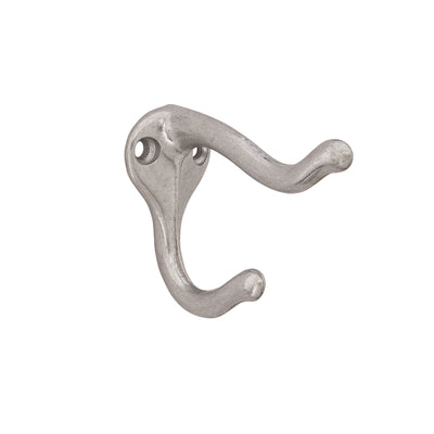 Ives Medium Bright Nickel Aluminum 1-1/4 in. L Coat/Hat Hook