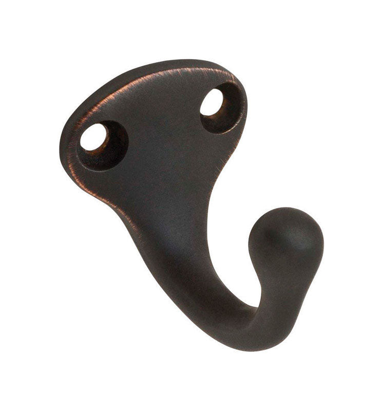 Ives Small Aged Bronze Aluminum 1-1/4 in. L Garment Hook 35 lb