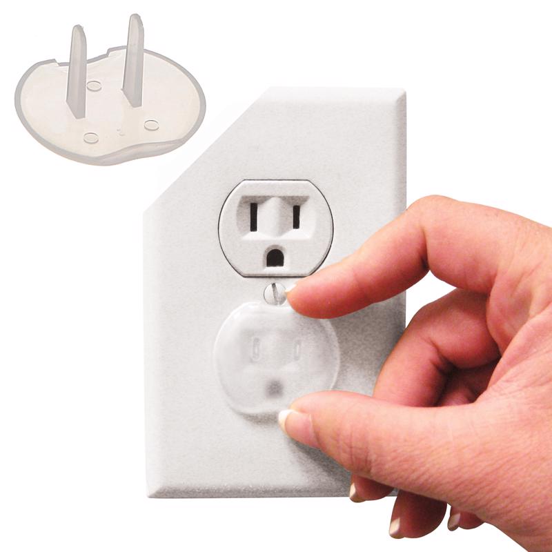 Dreambaby Clear Plastic Outlet Protector 12 pk
