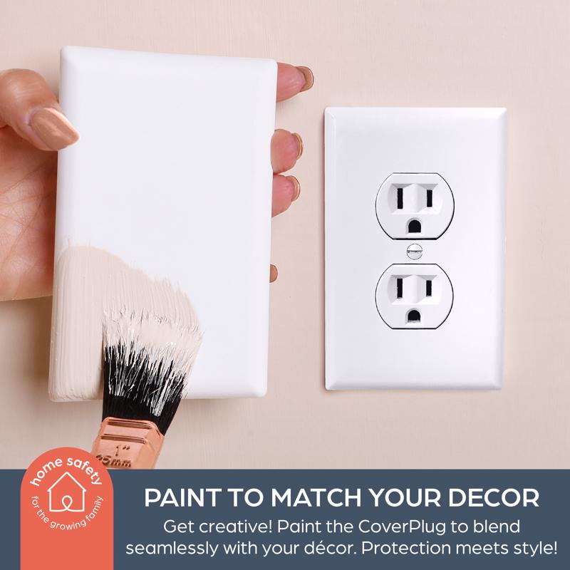 Dreambaby CoverPlug White Plastic Outlet Cover 2 pk
