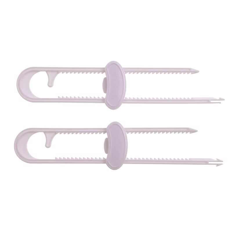 Dreambaby White Plastic Cabinet Slide Locks 2 pk