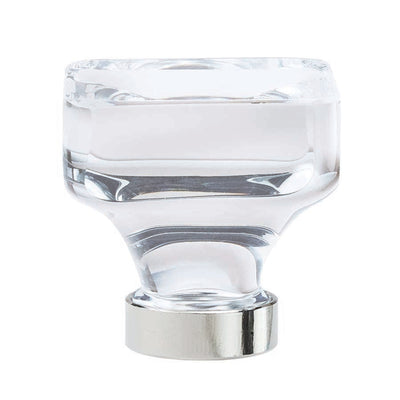 Amerock Glacio Transitional Square Cabinet Knob 1-5/16 in. Polished Nickel