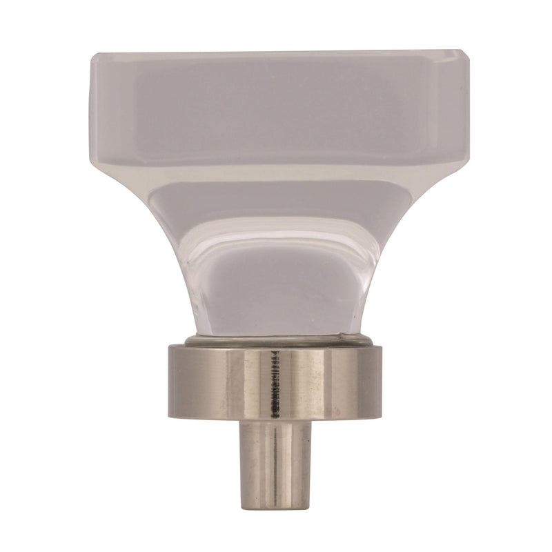 Amerock Glacio Transitional Square Cabinet Knob 1-5/16 in. Polished Nickel