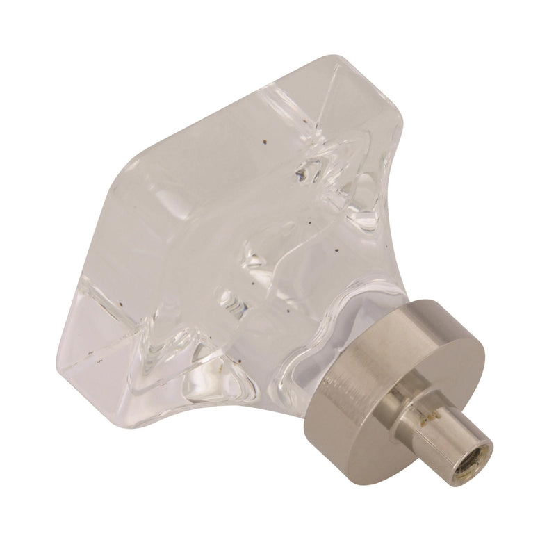 Amerock Glacio Transitional Square Cabinet Knob 1-5/16 in. Polished Nickel