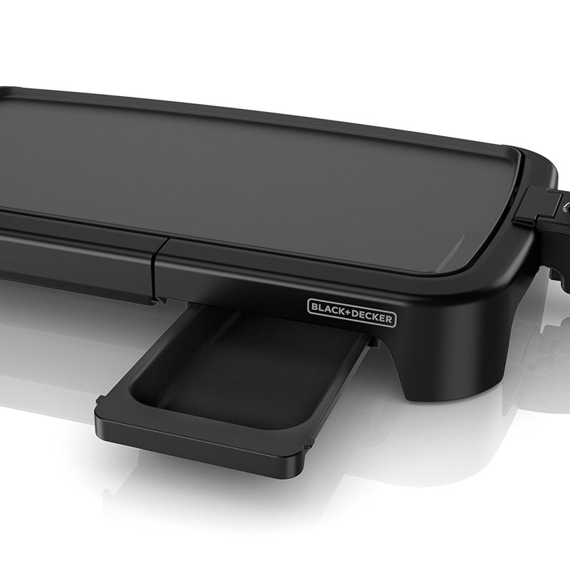 Black+Decker 22 in. L X 13 in. W Cast Aluminum Nonstick Surface Black Electric Griddle