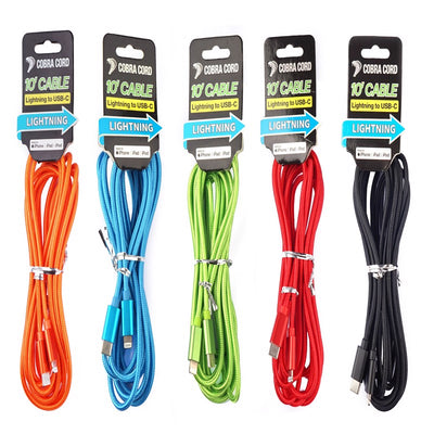 Diamond Visions Cobra Cord Lightning to USB Type C Cable