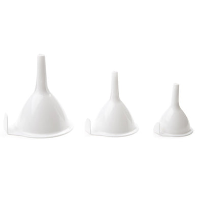 Fox Run White 4.5 in. H Plastic Funnel Set