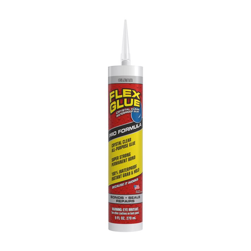 Flex Seal Family of Products Flex Glue Clear Rubberized Waterproof Adhesive 9