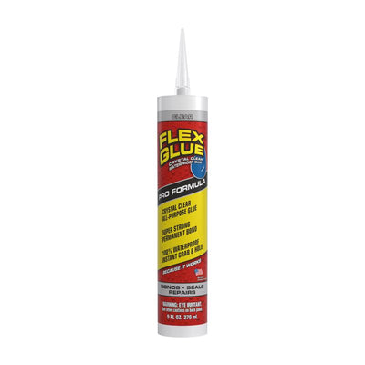 Flex Seal Family of Products Flex Glue Clear Rubberized Waterproof Adhesive 9