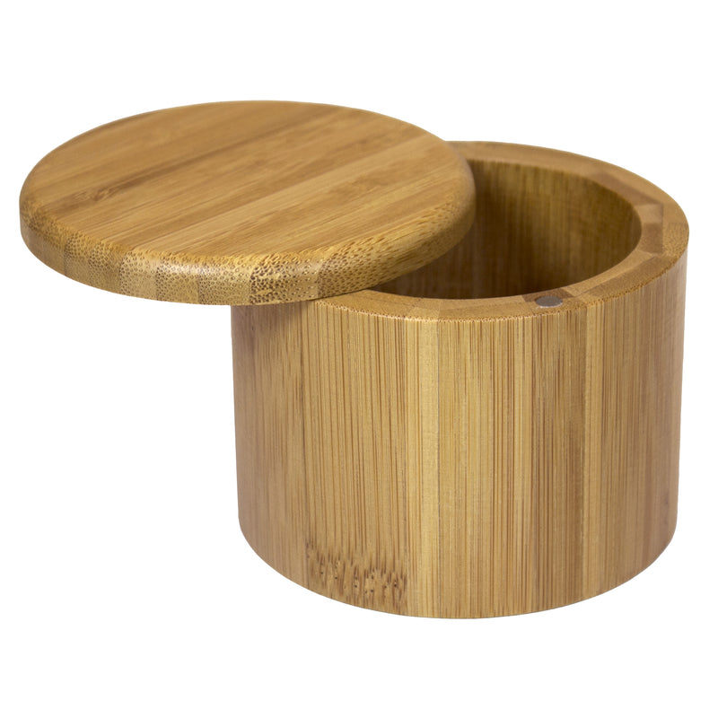 Totally Bamboo 6 oz Brown Salt Cellar