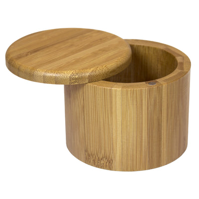 Totally Bamboo 6 oz Brown Salt Cellar