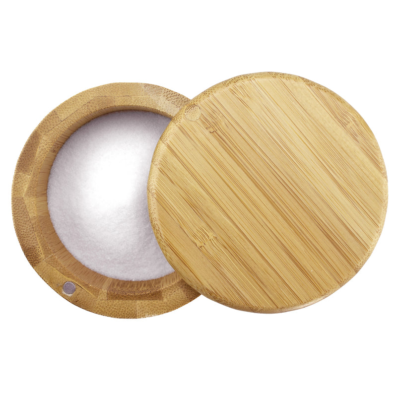 Totally Bamboo 6 oz Brown Salt Cellar