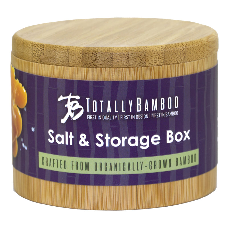 Totally Bamboo 6 oz Brown Salt Cellar