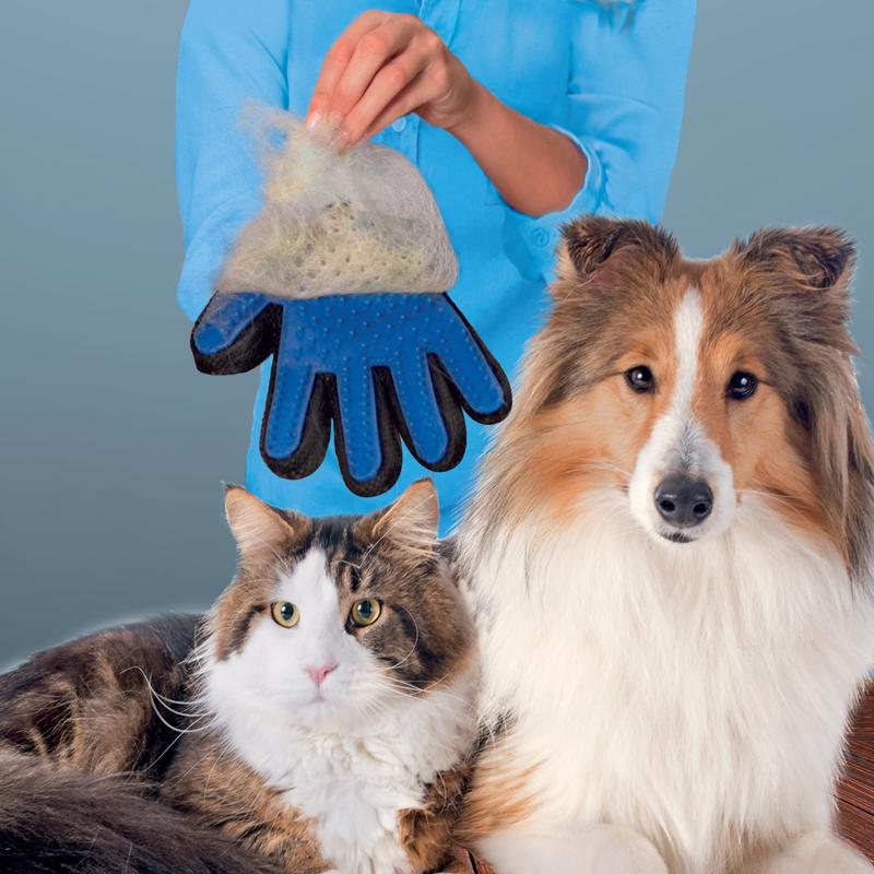 As Seen On Tv True Touch Blue Cat/Dog Grooming Mitt