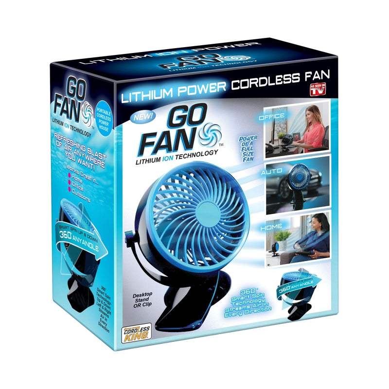 Go Fan Cordless Rechargeable Fan Plastic