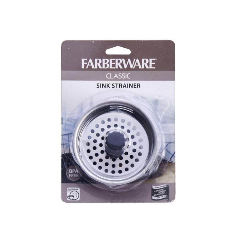 Farberware Chrome Stainless Steel Kitchen Sink Strainer