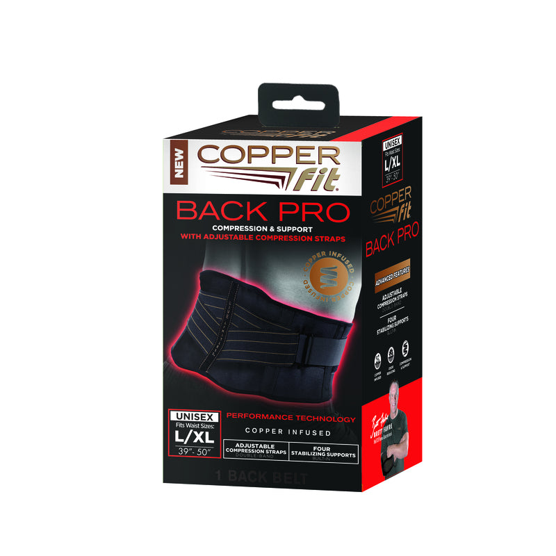 Copper Fit Back Support Brace
