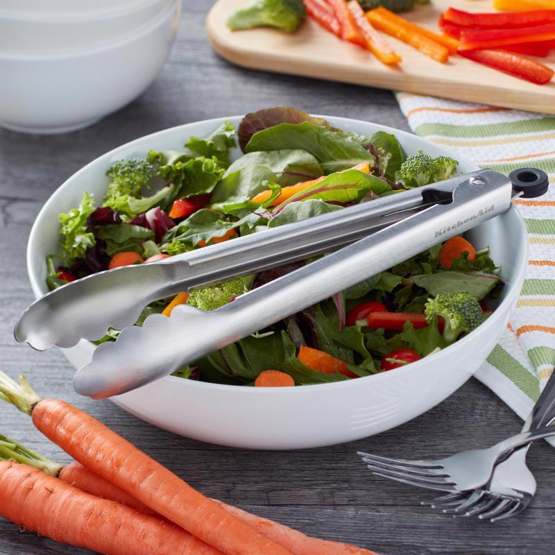 KitchenAid Silver Stainless Steel Utility Tongs