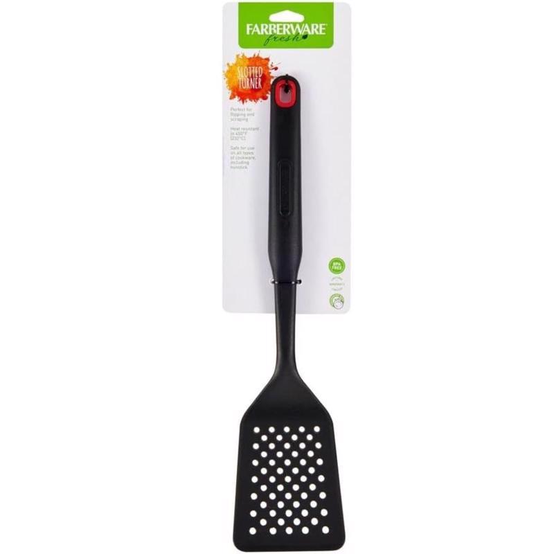 Farberware Black Nylon/Plastic Slotted Turner