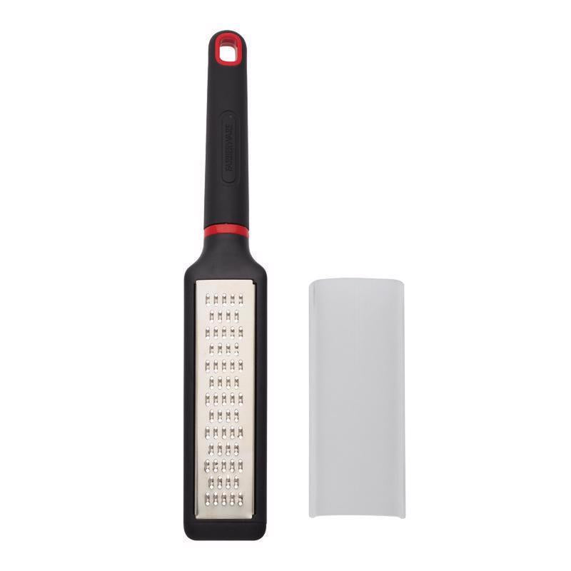 Farberware Black/Silver Plastic/Stainless Steel Zester Grater