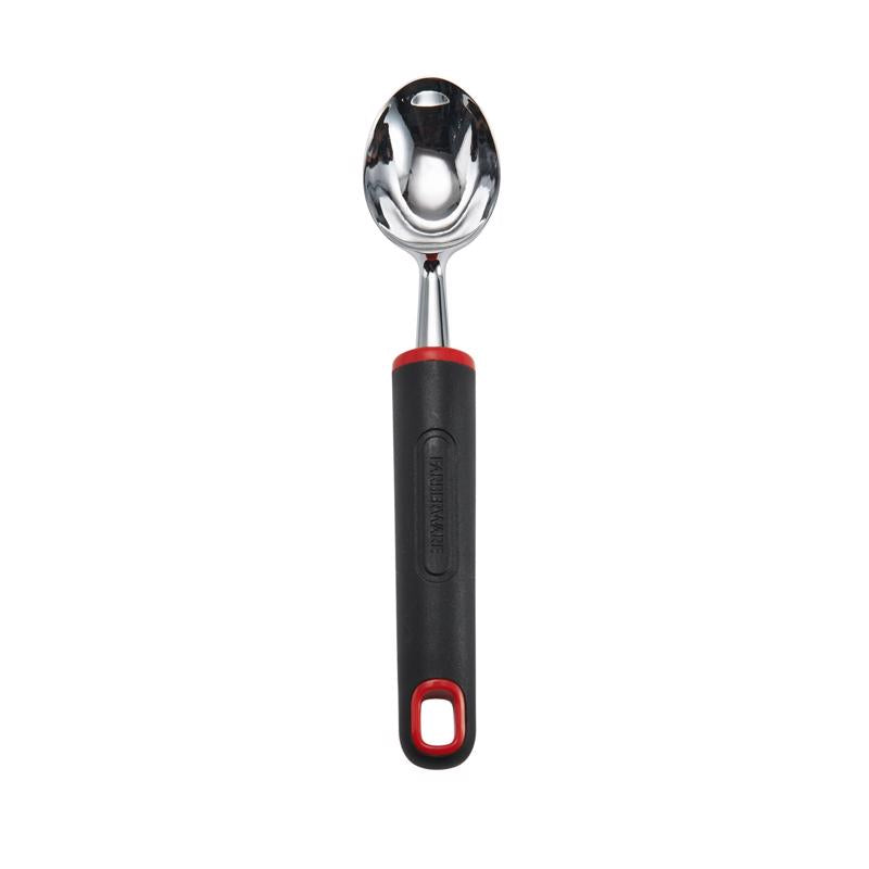 Farberware Black/Silver Plastic/Stainless Steel Ice Cream Scoop