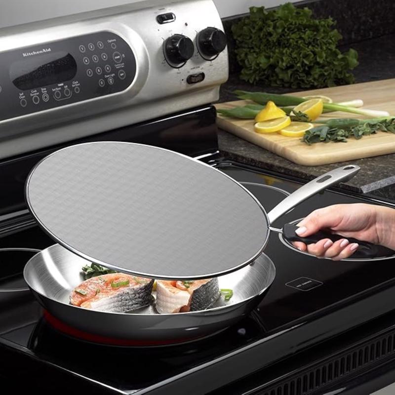 Farberware Black/Clear Carbon Steel Splatter Screen