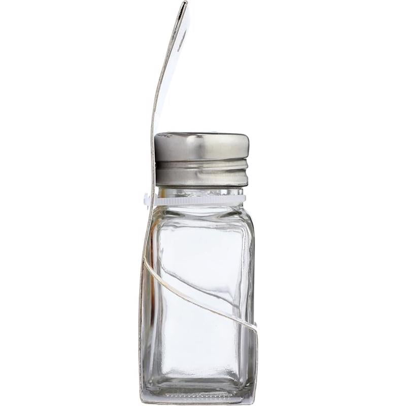 Farberware Clear Glass/Stainless Steel Salt and Pepper Shakers