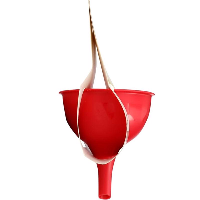 Farberware Red Plastic Funnel Set