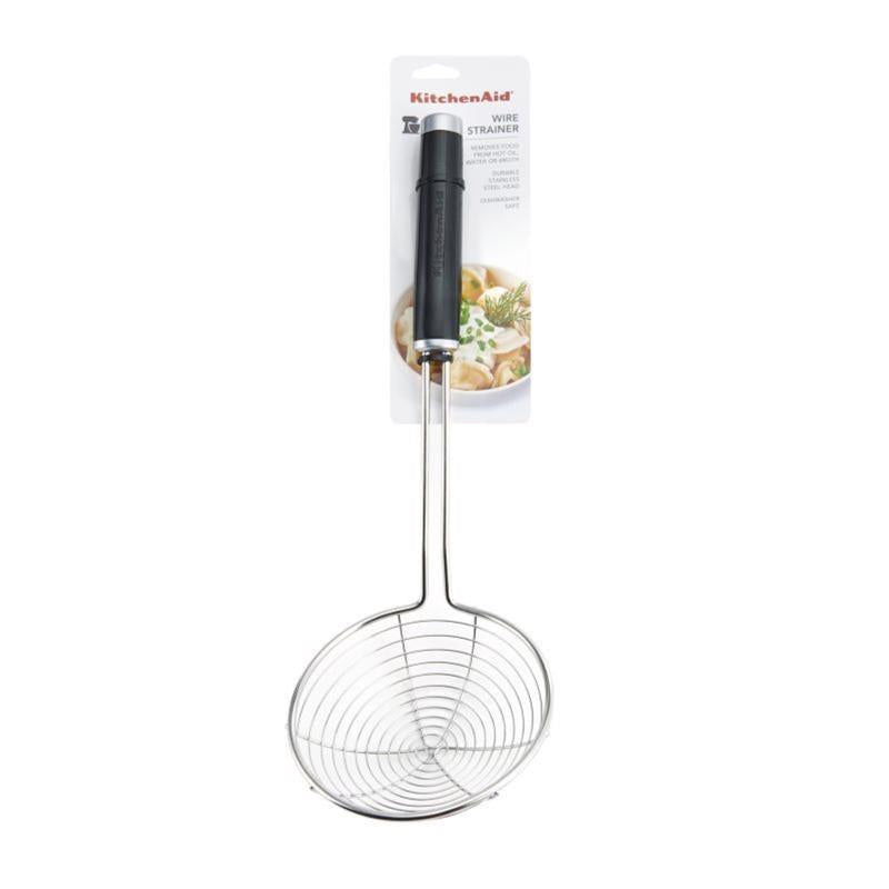 KitchenAid Black ABS Plastic/Stainless Steel Asian Strainer