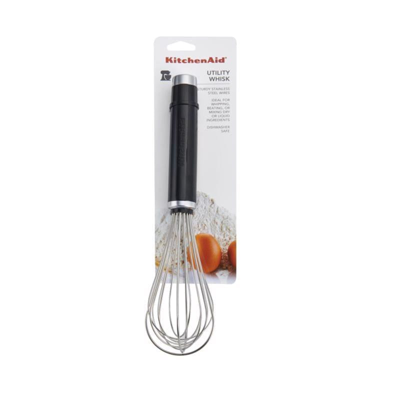 KitchenAid Black/Silver ABS Plastic/Stainless Steel Whisk