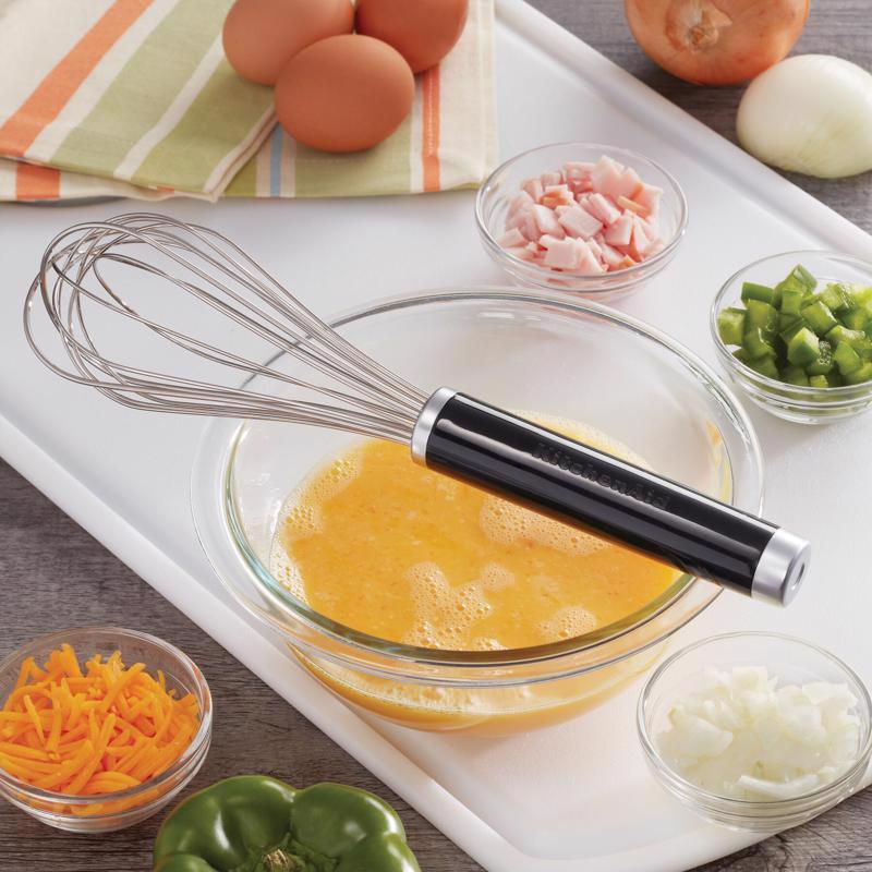 KitchenAid Black/Silver ABS Plastic/Stainless Steel Whisk