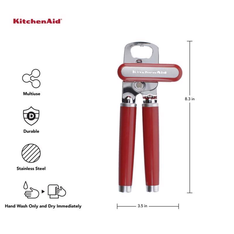 KitchenAid Gloss Red ABS/Stainless Steel Manual Bottle/Can Opener