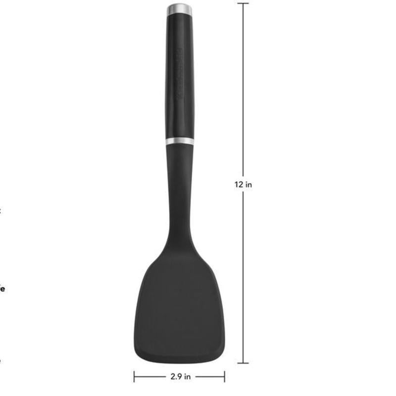 KitchenAid Black ABS/Nylon Short Turner