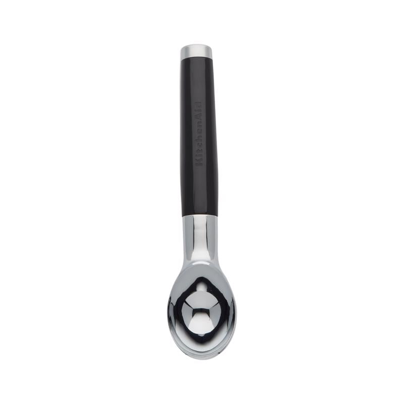 KitchenAid Black ABS Plastic/Stainless Steel Ice Cream Scoop
