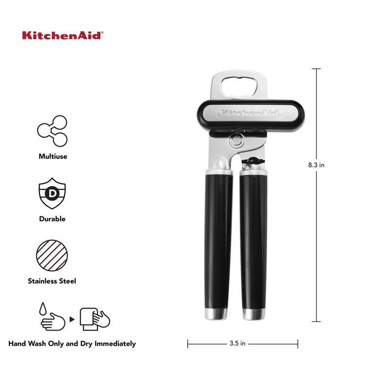 KitchenAid Black ABS/Stainless Steel Manual Bottle/Can Opener