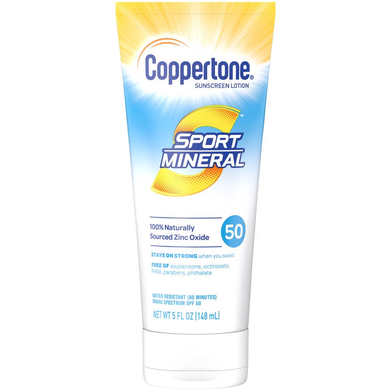 Coppertone Sport Mineral Sunscreen Lotion 5 oz