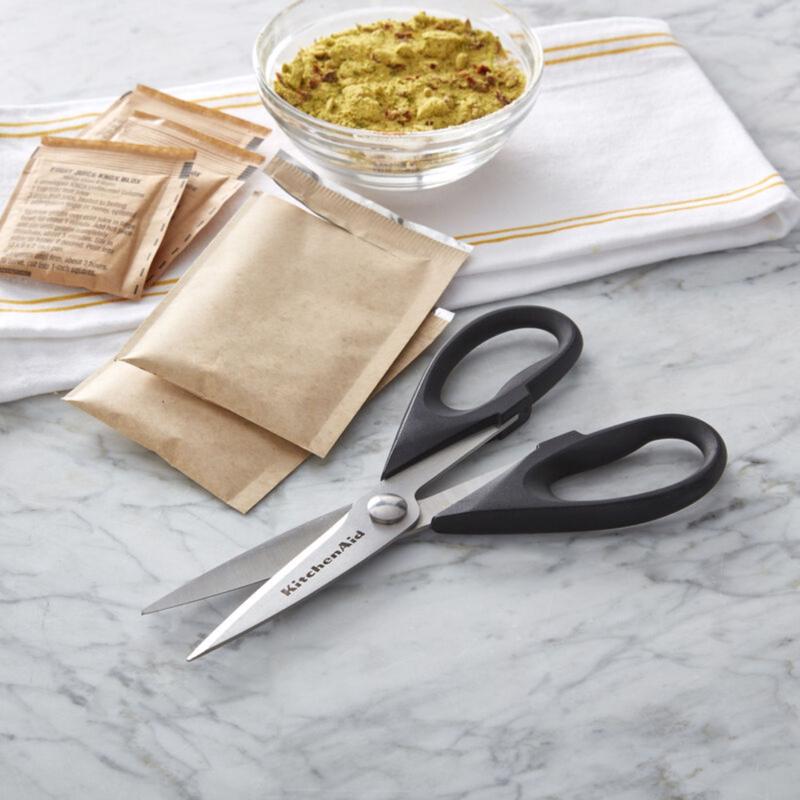 KitchenAid 4.5 in. L Plastic/Stainless Steel Kitchen Shears