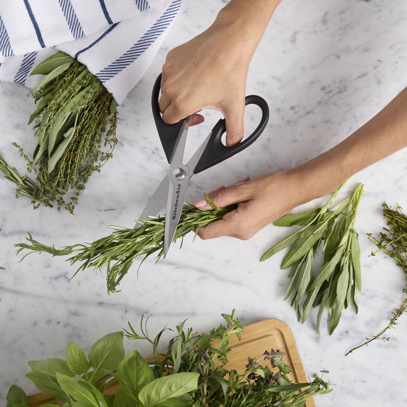 KitchenAid 4.5 in. L Plastic/Stainless Steel Kitchen Shears