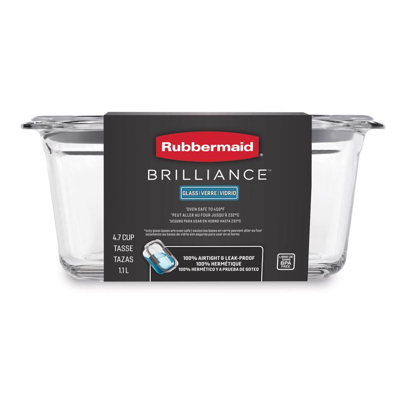 Rubbermaid Brilliance 4.7 cups Clear Food Container and Lid