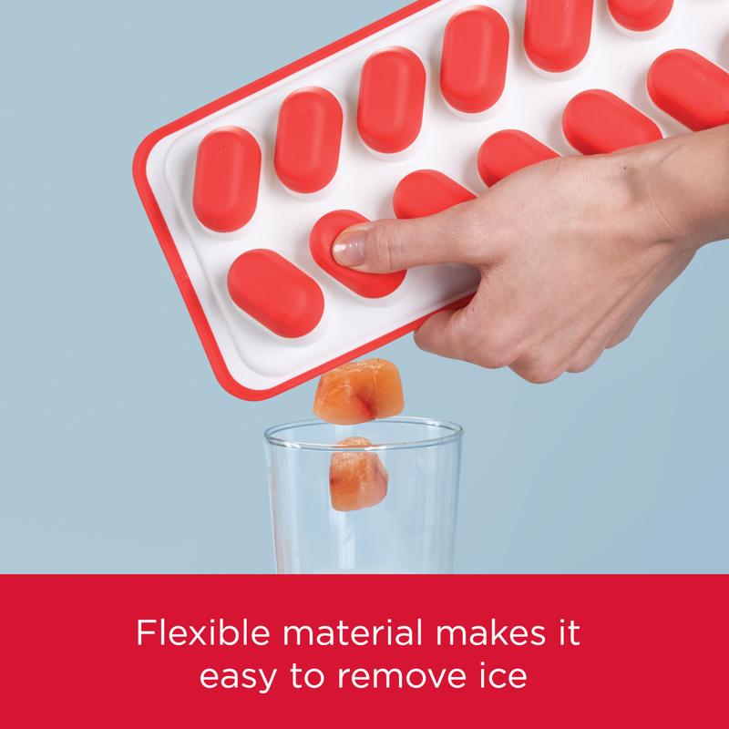 Rubbermaid Red/White Plastic/Silicone Ice Tray