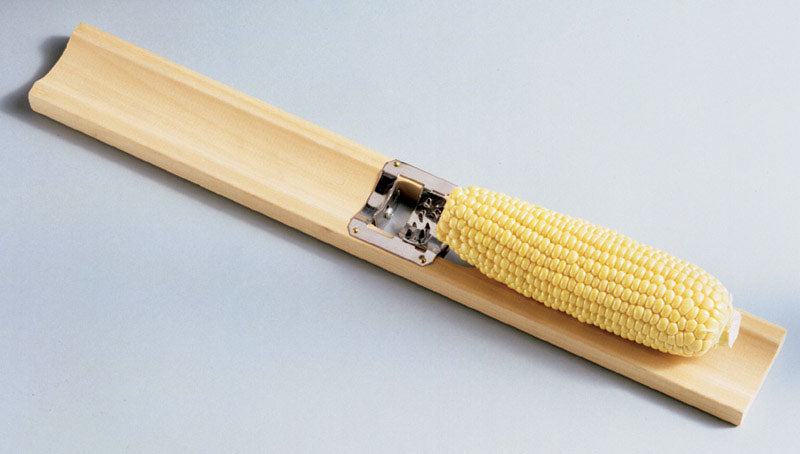 Lee's Stainless Steel/Wood Corn Cutter